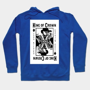 KING OF CROWN -Cool Playing Card Design Hoodie